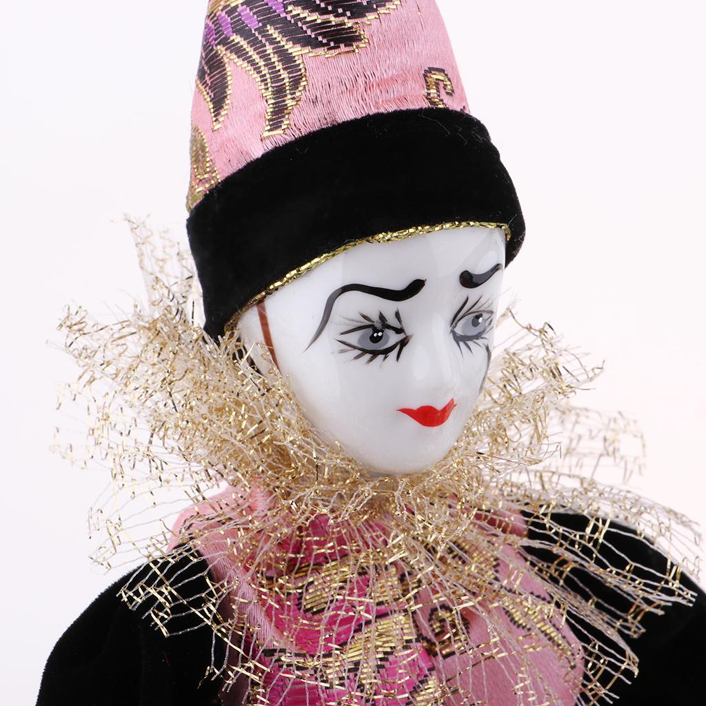 Vintage Collectible Clowns - 22cm Porcelain Clown Dolls Collectible Vintage