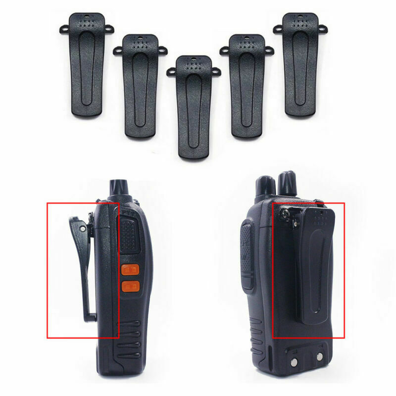 Cassette Walkman Belt - Black Plastic New 5Pcs Walkie Talkie