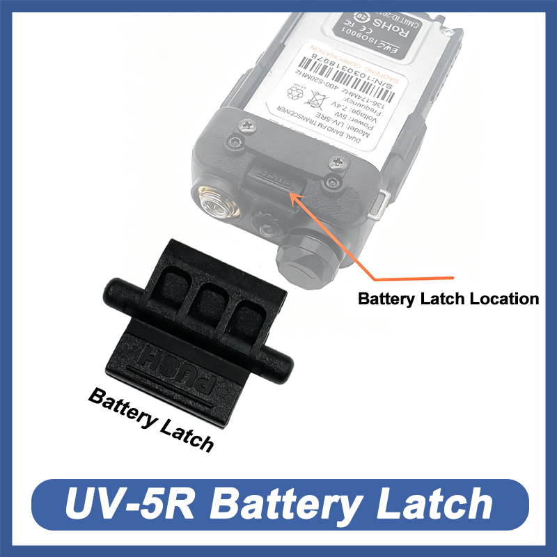 Cassette Walkman Belt - Push Button Battery Lock For Baofeng