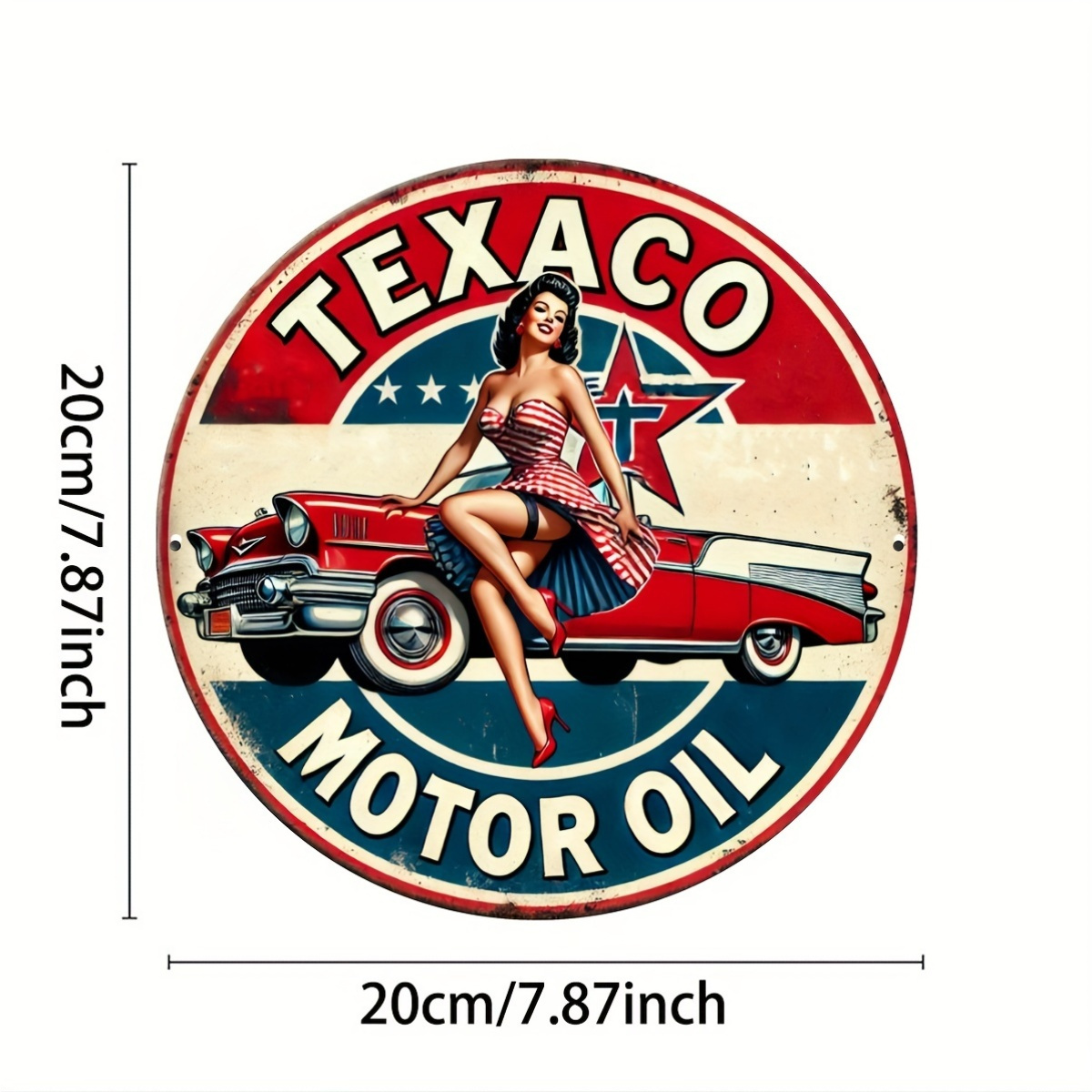 Texaco Motor Oil Vintage Alumi - đánh giá và giá Vintage Collectible Signs