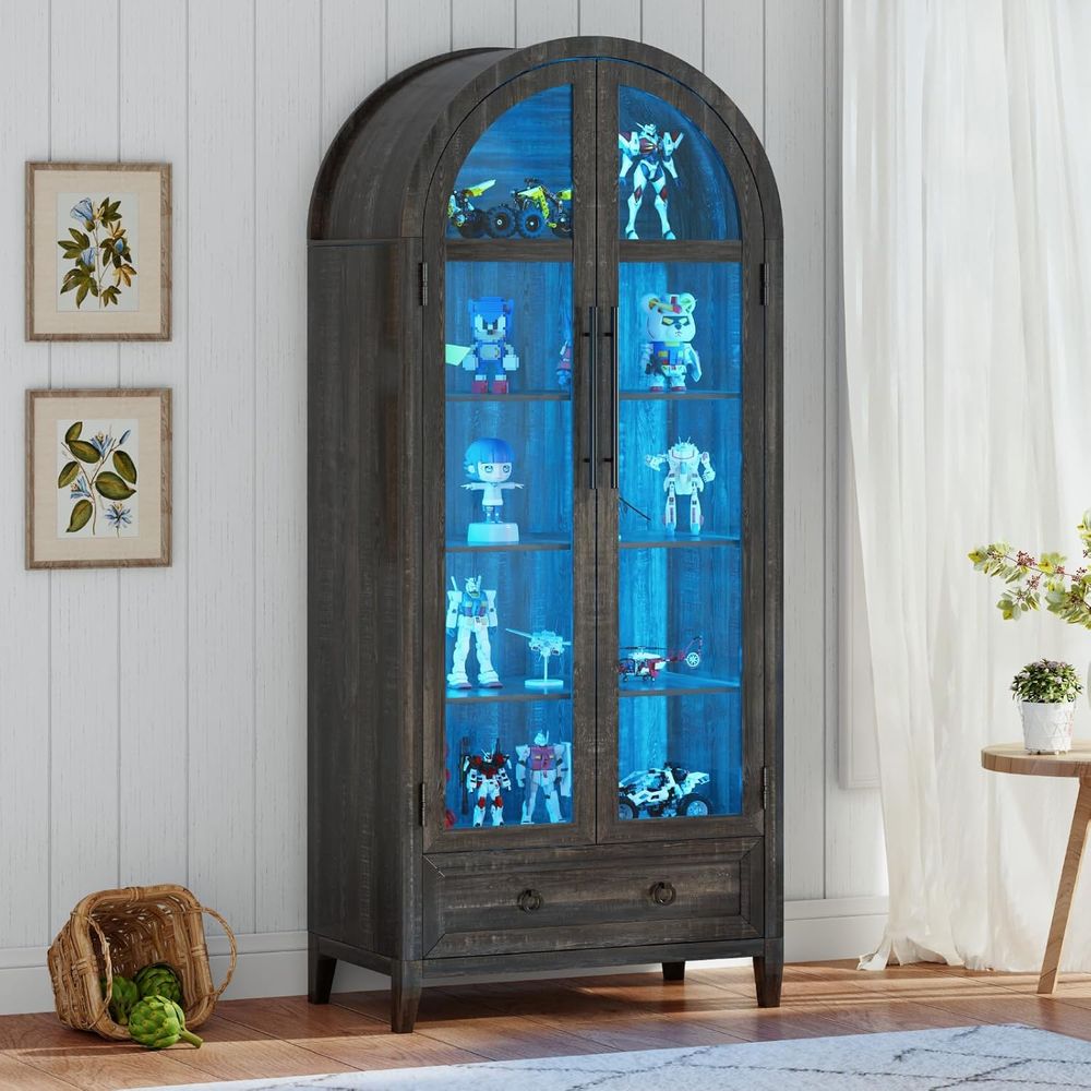 73 Arched Glass Display Cabine - đánh giá và giá Collectible & Vintage Dolls For Halloween