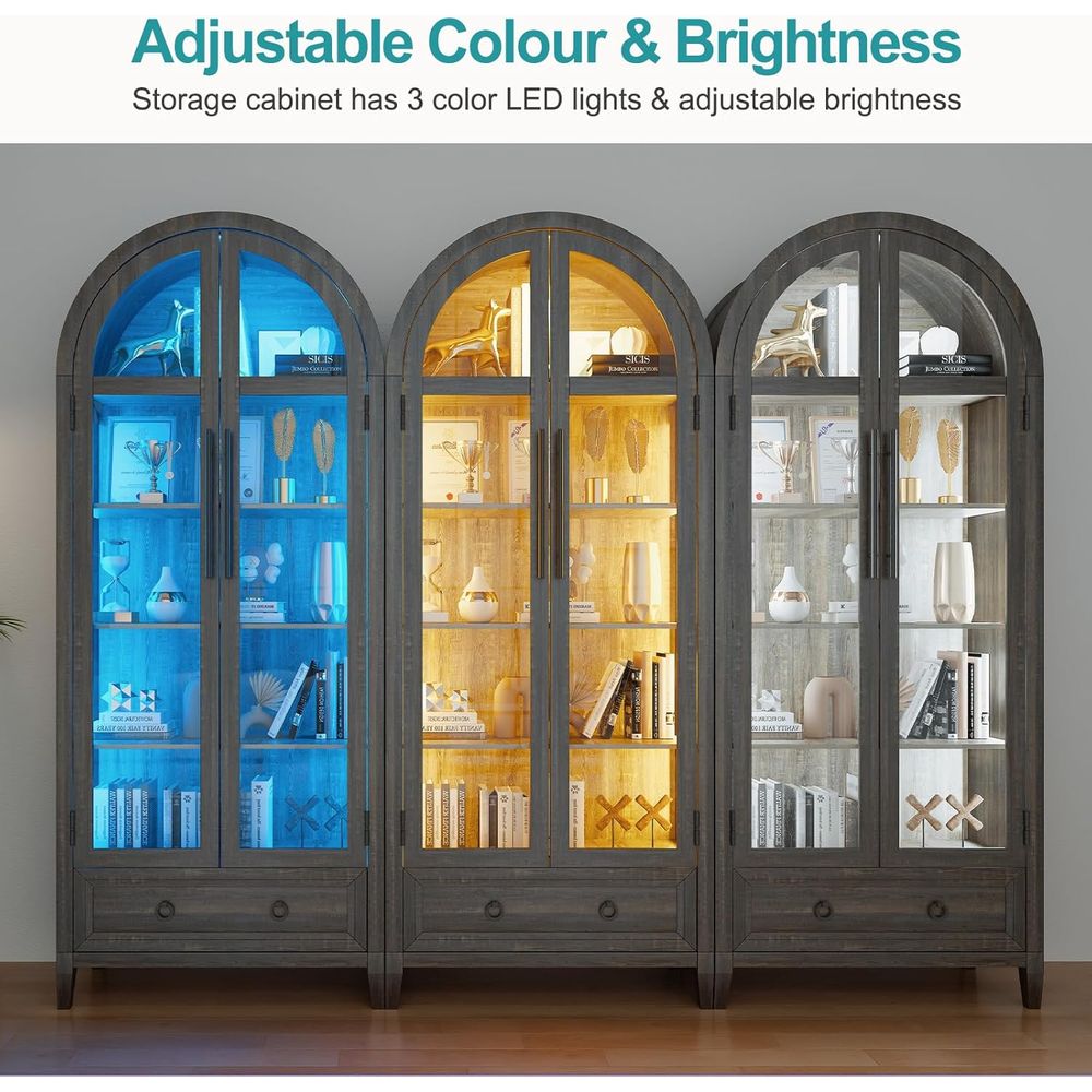 73 Arched Glass Display Cabine - đánh giá và giá Collectible & Vintage Dolls For Halloween
