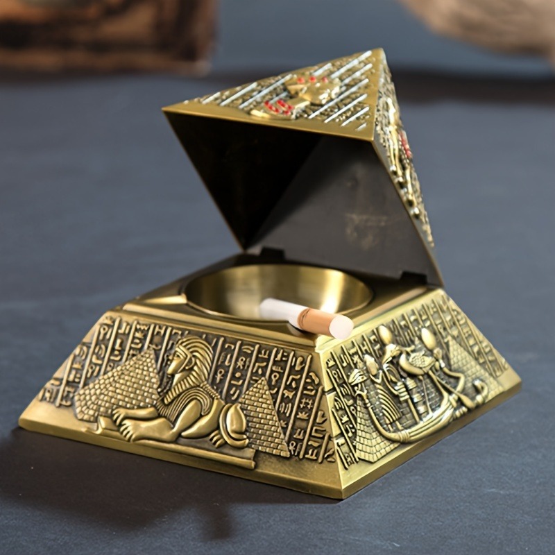 Egyptian Pharaoh Pyramid Ashtr - đánh giá và giá Vintage Collectible Ashtrays