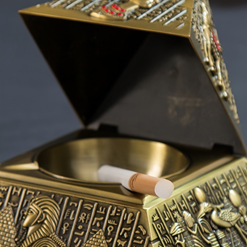 Egyptian Pharaoh Pyramid Ashtr - đánh giá và giá Vintage Collectible Ashtrays