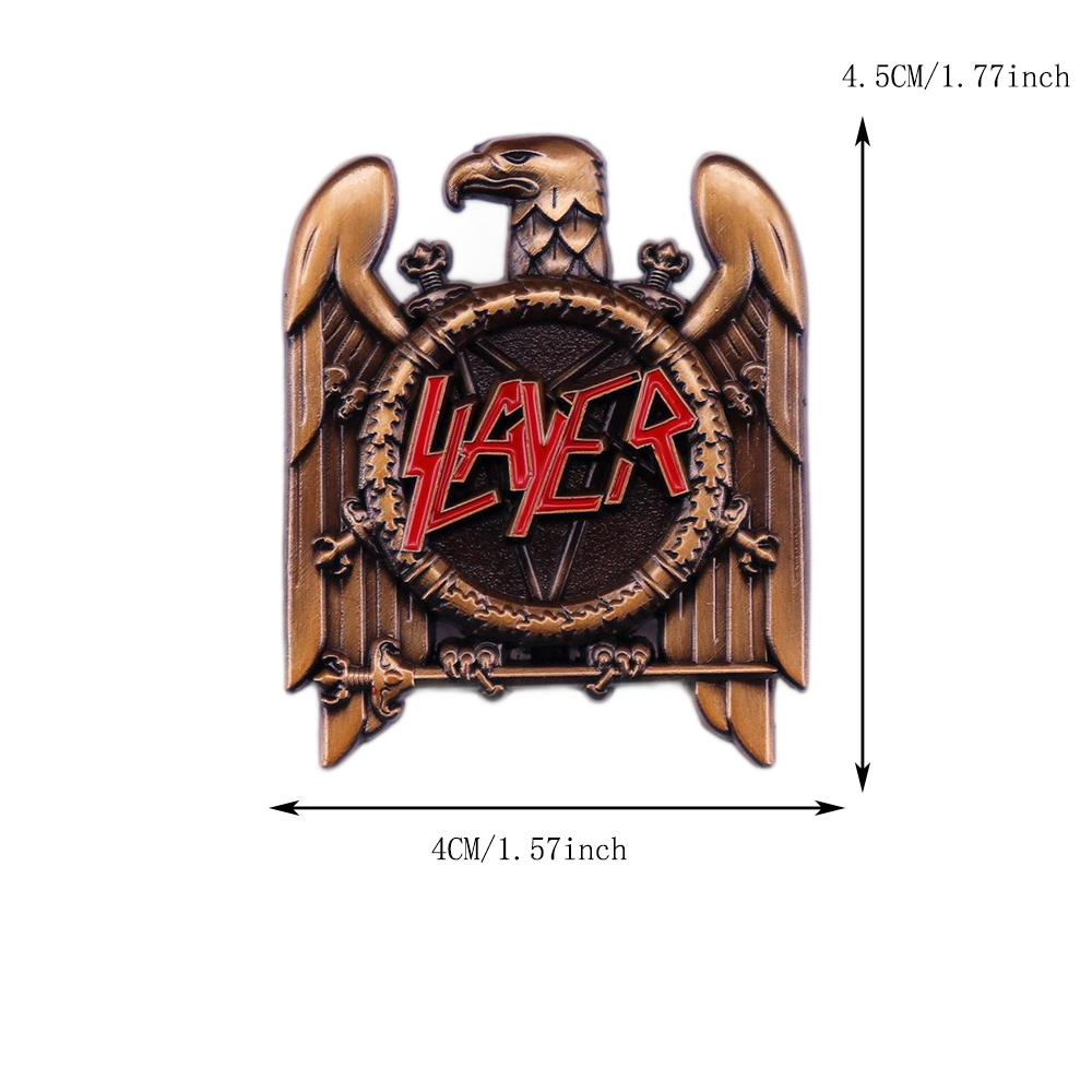 1pc Retro Heavy Metal Band Pop - đánh giá và giá Collectible Vintage Brooches