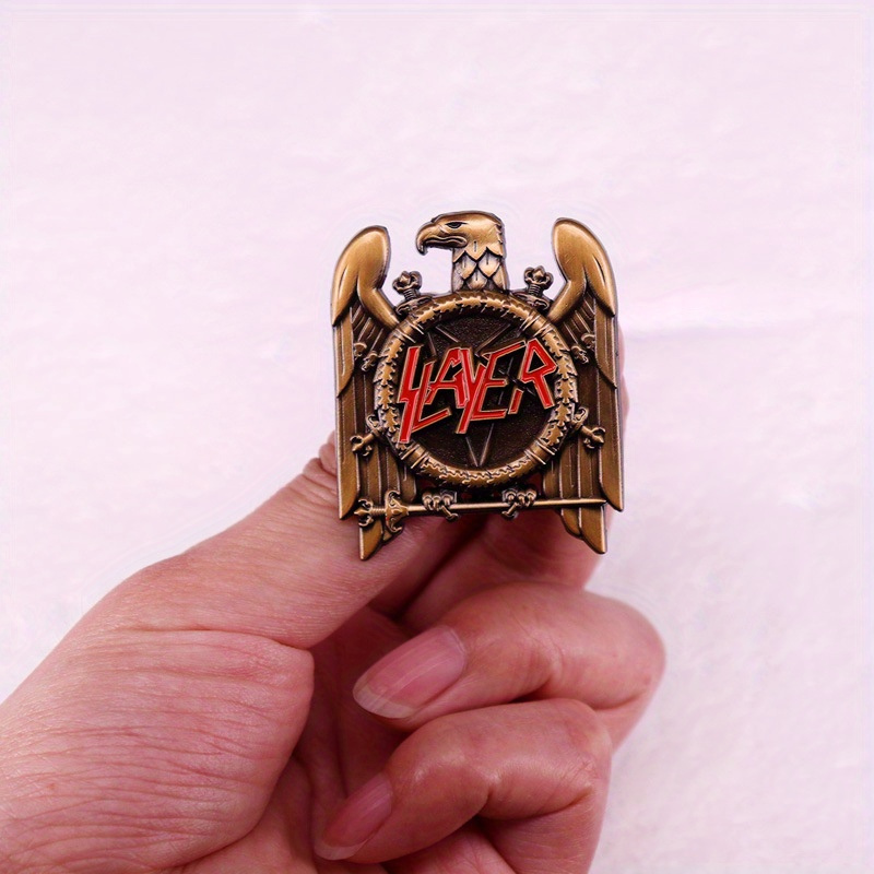1pc Retro Heavy Metal Band Pop - đánh giá và giá Collectible Vintage Brooches