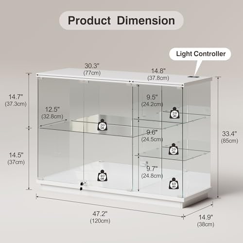 RGB Glass Display Cabinet with - đánh giá và giá Collectible & Vintage Dolls For Halloween
