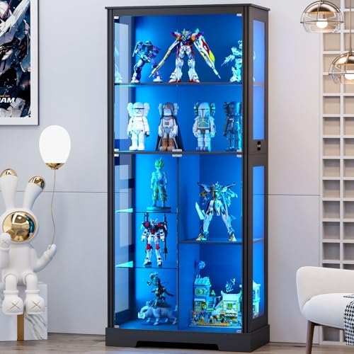 71'' Display Cabinet with 5-Ti - đánh giá và giá Collectible & Vintage Dolls For Halloween