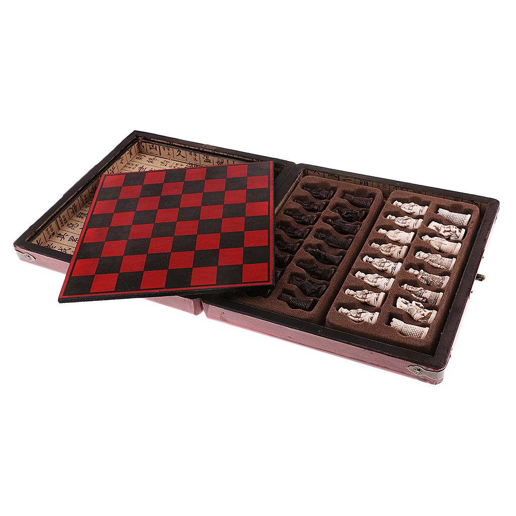 Chinese Chess Set Wooden Minia - đánh giá và giá Vintage Collection Playset