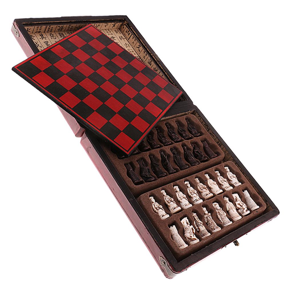 Chinese Chess Set Wooden Minia - đánh giá và giá Vintage Collection Playset