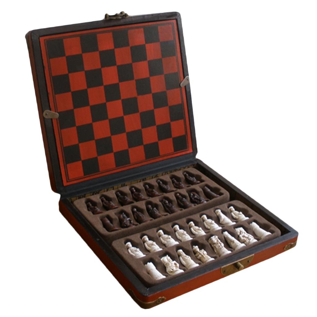 Chinese Chess Set Wooden Minia - đánh giá và giá Vintage Collection Playset