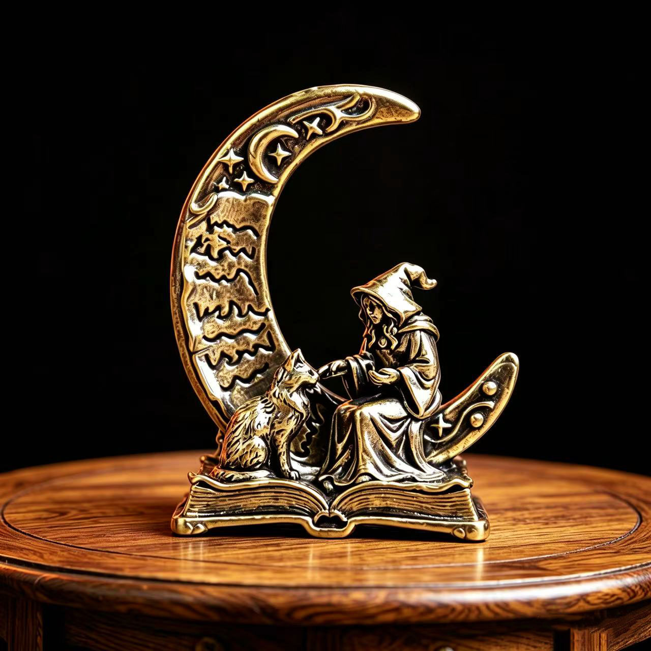 Brass Moon Witch Decoration St - đánh giá và giá Vintage Collectible Figurines