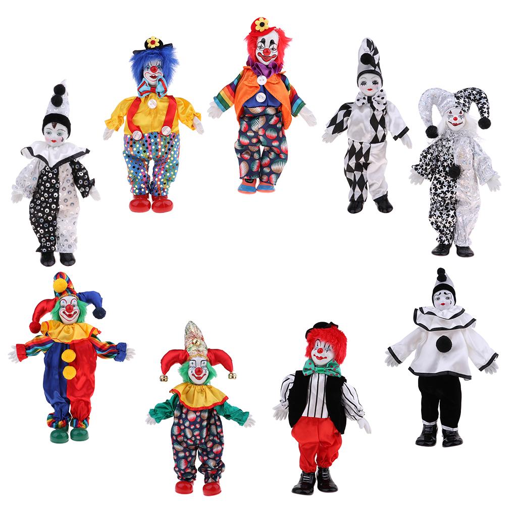 Handmade Porcelain Clown Dolls - đánh giá và giá Vintage Collectible Clowns