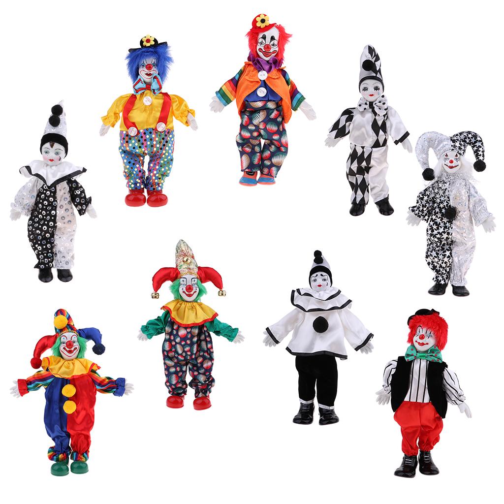 Handmade Porcelain Clown Dolls - đánh giá và giá Vintage Collectible Clowns