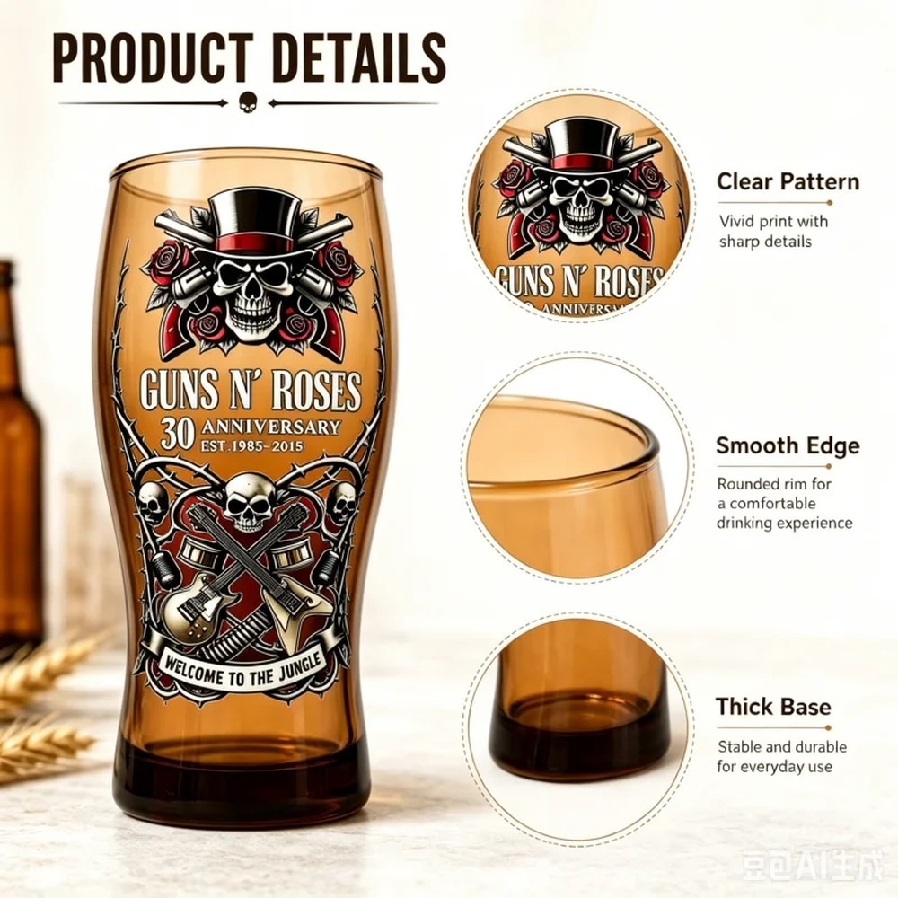 Guns N' Roses Memorial Beer Mu - đánh giá và giá Vintage Collectible Guns
