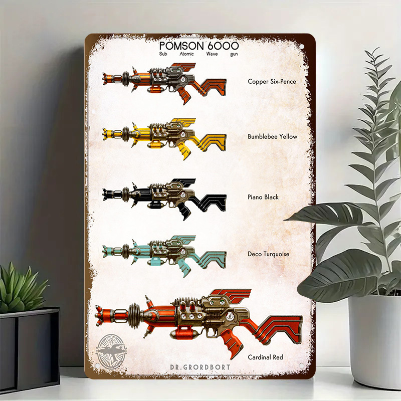 Pomson 6000 Retro Metal Sign - - đánh giá và giá Vintage Collectible Guns