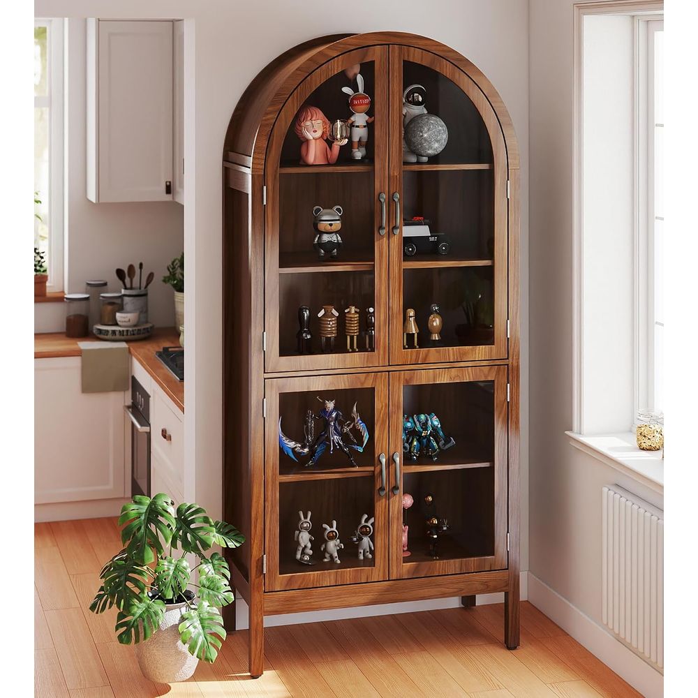70.9 Tall Walnut Acrylic Glass - đánh giá và giá Collectible & Vintage Dolls For Halloween