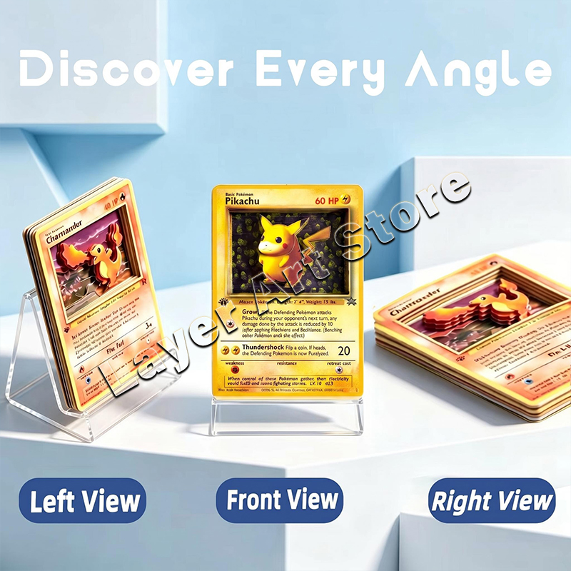 3D Pokemon Layered Card Vintag - đánh giá và giá Vintage Pokemon Collectible