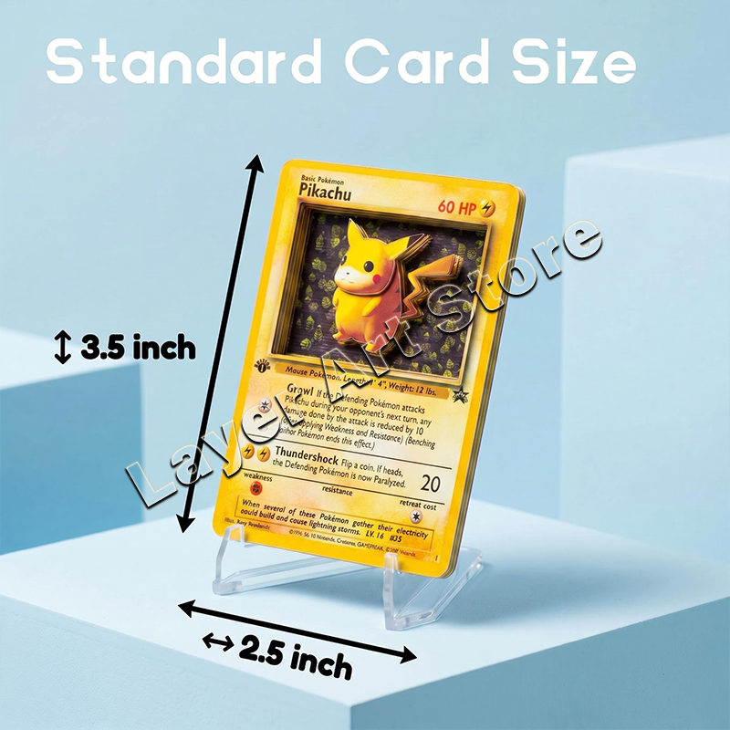 3D Pokemon Layered Card Vintag - đánh giá và giá Vintage Pokemon Collectible