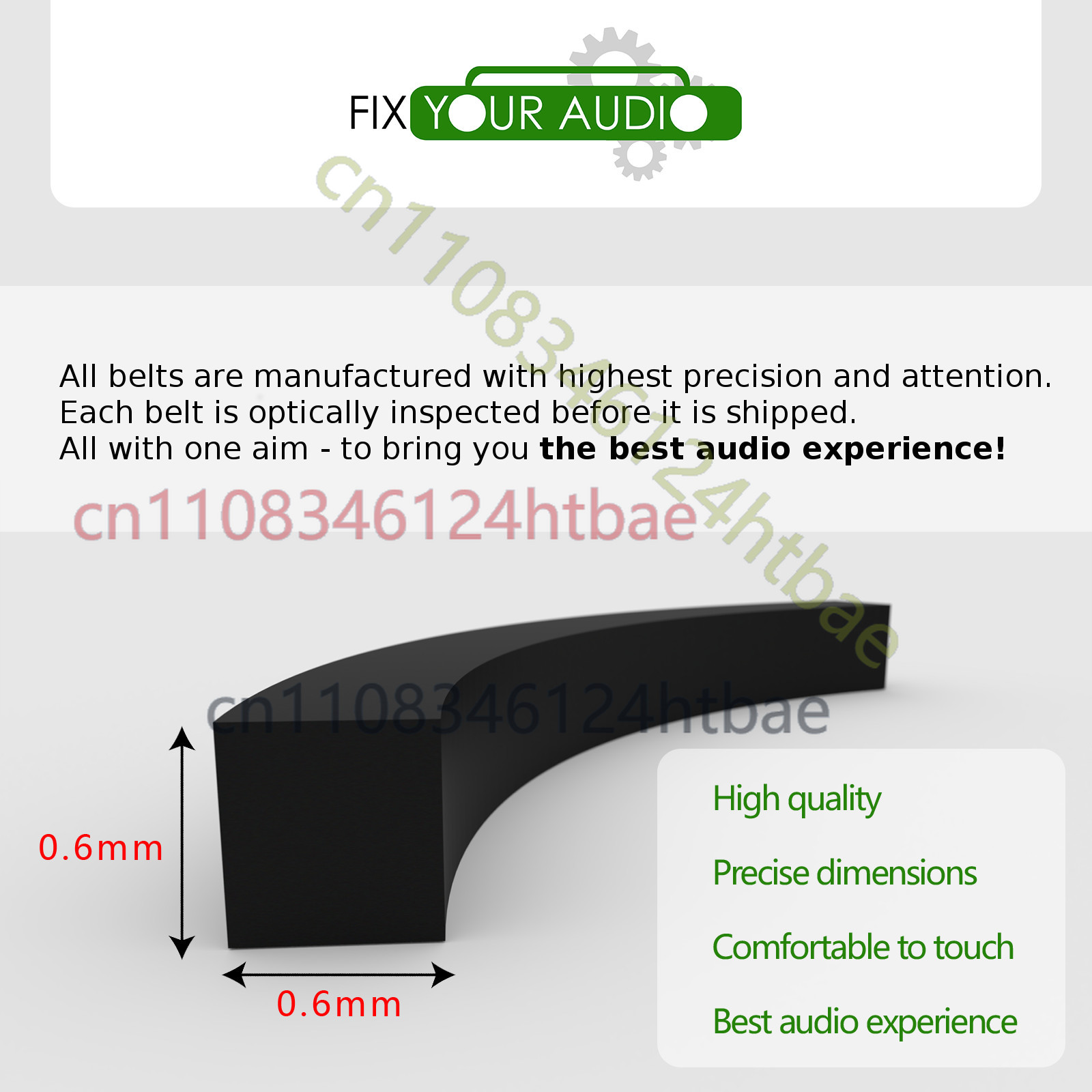 Replacement Rubber Drive Belt  - đánh giá và giá Cassette Walkman Belt