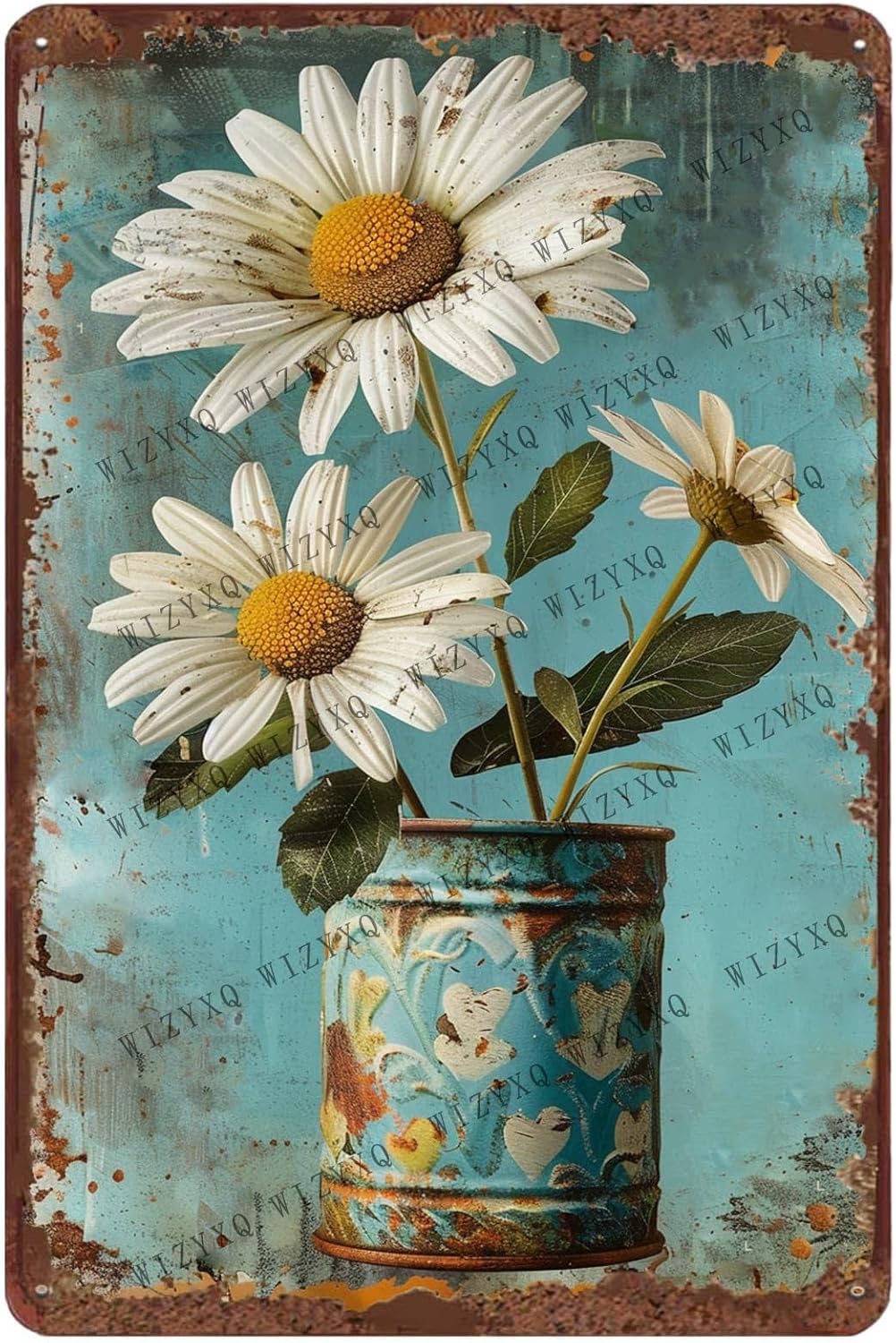 Metal Signs White Daisy Flower - đánh giá và giá Vintage Collectible Signs