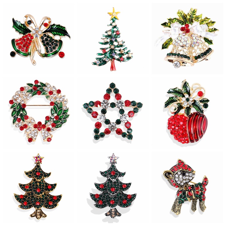 Vintage Rhinestone Christmas B - đánh giá và giá Collectible Vintage Brooches