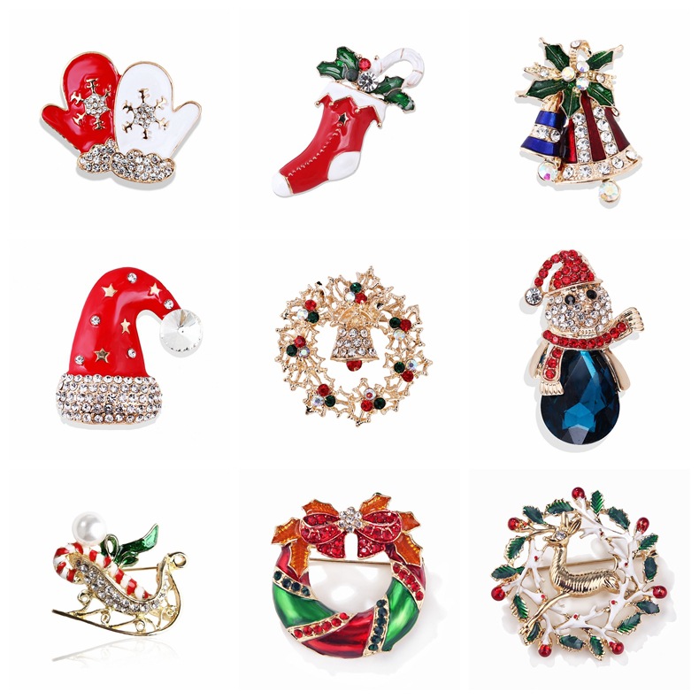 Vintage Rhinestone Christmas B - đánh giá và giá Collectible Vintage Brooches