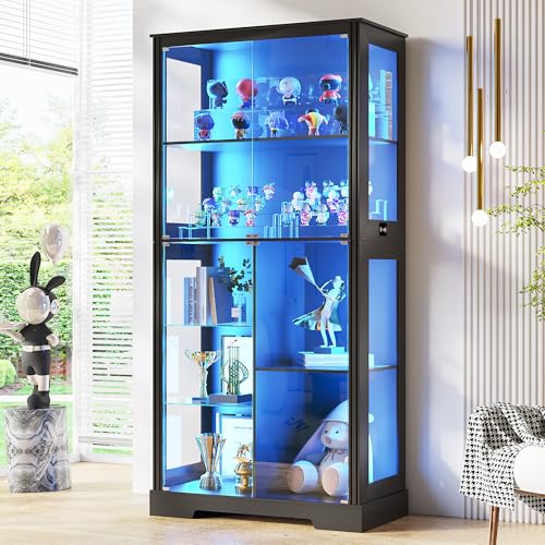 71” Glass Display Cabinet with - đánh giá và giá Collectible & Vintage Dolls For Halloween