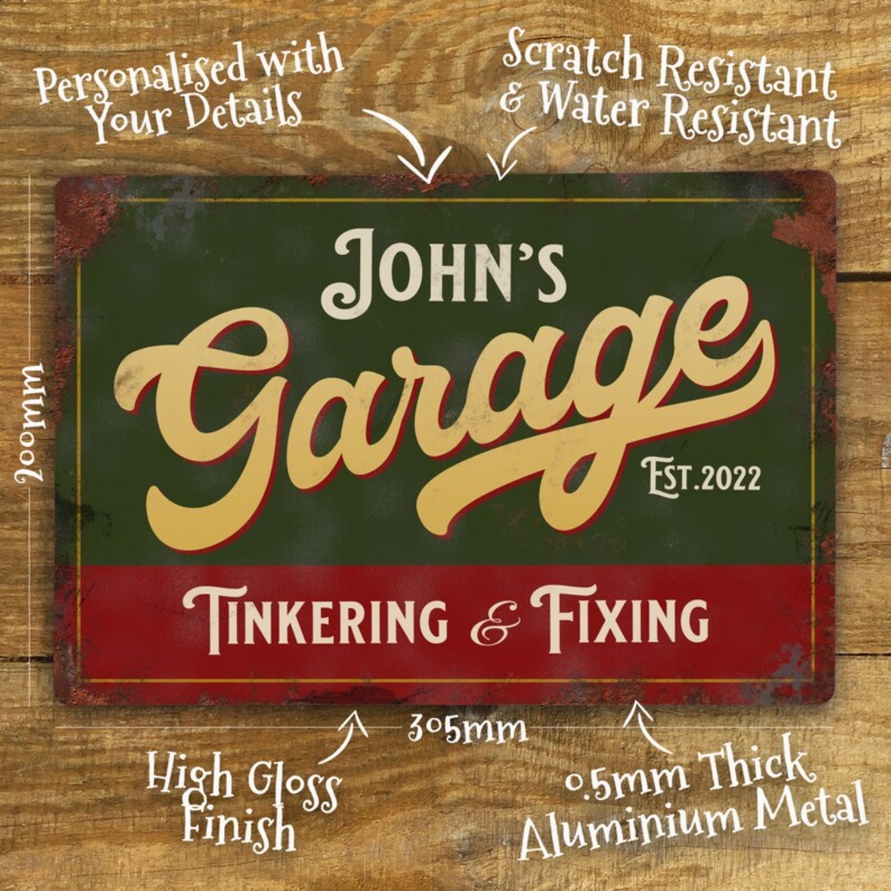 Custom Personalised Garage Met - đánh giá và giá Vintage Collectible Signs