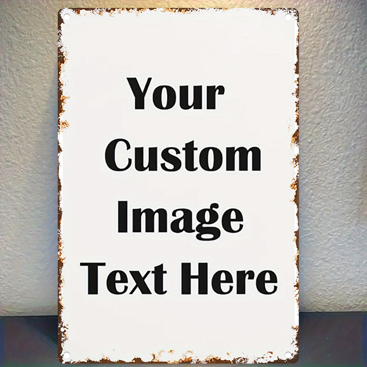 Custom Image/Text Metal Tin Si - đánh giá và giá Vintage Collectible Signs