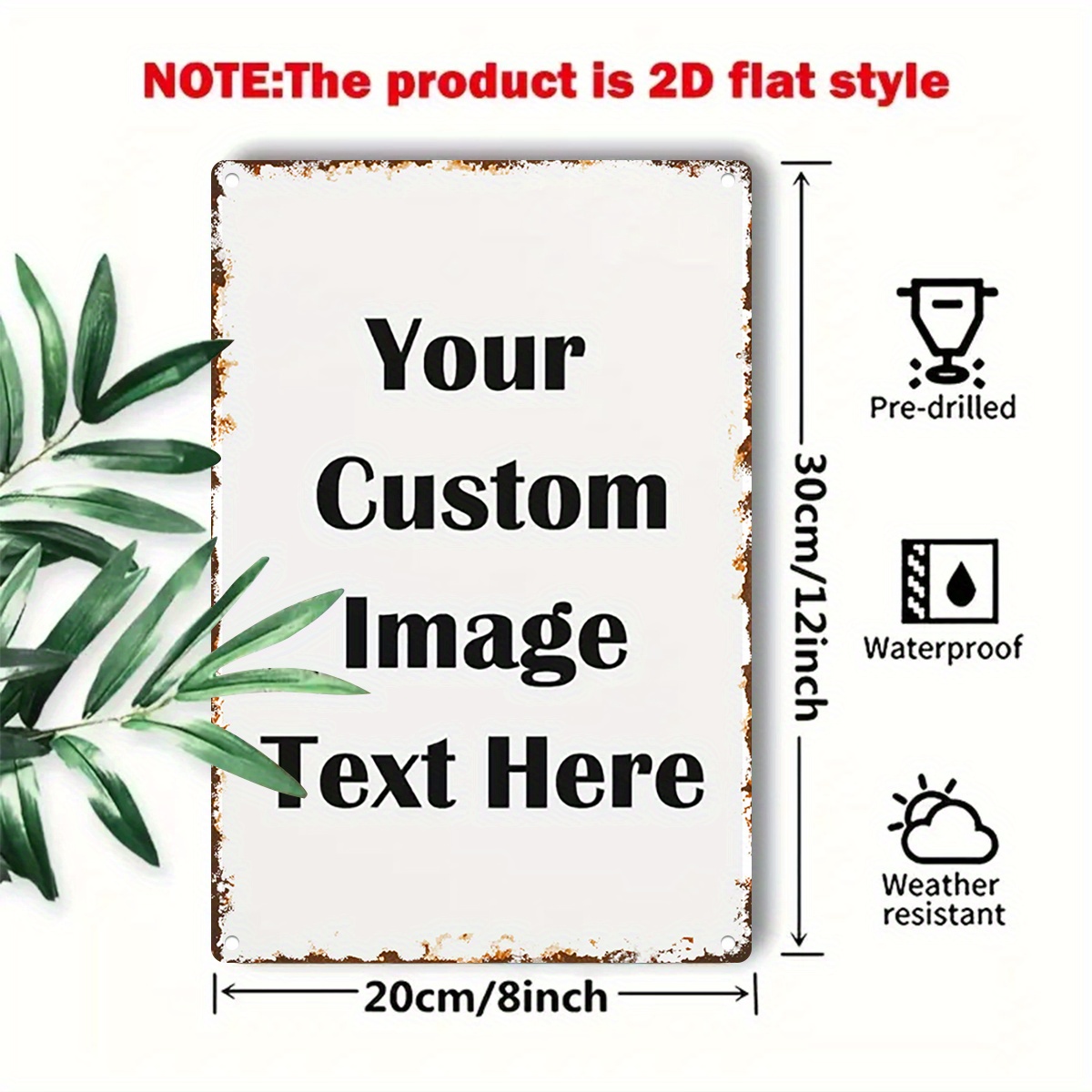 Custom Image/Text Metal Tin Si - đánh giá và giá Vintage Collectible Signs
