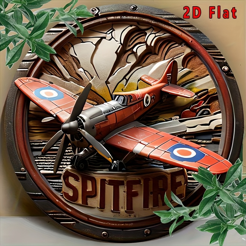 2D Flat - 1pc Vintage Spitfire - đánh giá và giá Vintage Collectible Signs
