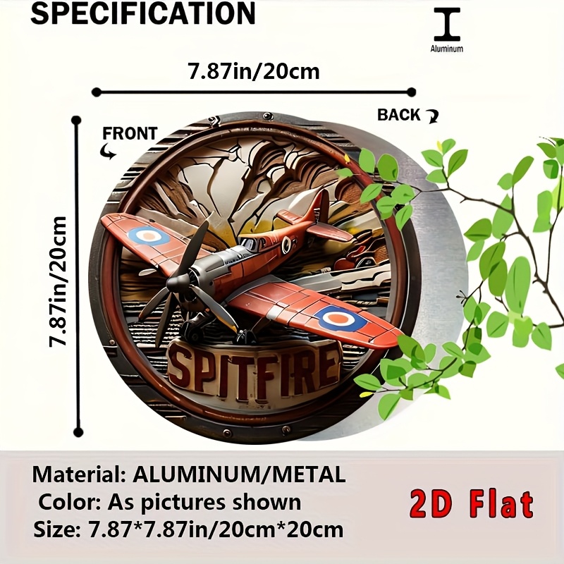 2D Flat - 1pc Vintage Spitfire - đánh giá và giá Vintage Collectible Signs