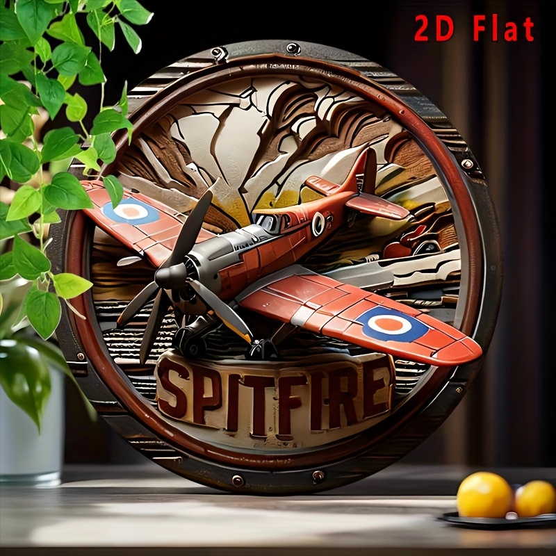 2D Flat - 1pc Vintage Spitfire - đánh giá và giá Vintage Collectible Signs