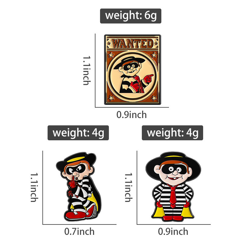 Vintage Hamburglar Enamel Pin  - đánh giá và giá Collectible Vintage Brooches